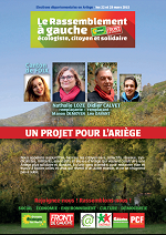 Téléchargez le projet du rassemblement à gauche pour l'Ariège | Foix