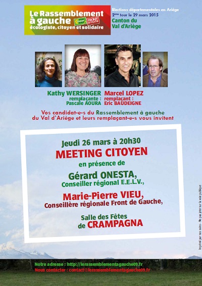 tract meeting citoyen second tour élections départementales Val d'Ariège