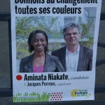 Aminata Niakate et Jacques Perreux (EELV)