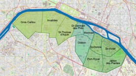 Carte de la 2e circonscription de Paris pour les élections législatives 2012