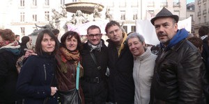 Isabelle Gilbault, Joëlle Remoissenet, Laurent Martinez, Yves Choquet, Catherine Choquet et Pierre-Yves Le Brun.