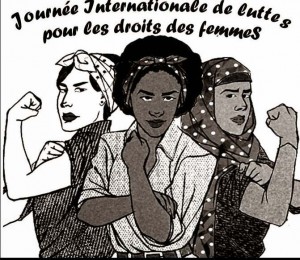 Affiche de la Journée internationale de lutte pour le droit des femmes