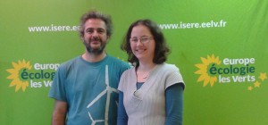 Caroline Handtshoewercker et Sébastien Teyssier qui conduisent la liste Fontaine écologie