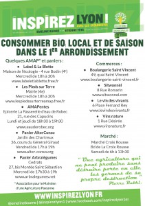 Tract alimentation des candidat-e-s écologistes aux élections municipales à Lyon 1er