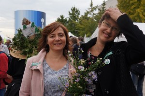 Laëtitia et Véronique Bérégovoy, candidate Normandie Ecologie (76)