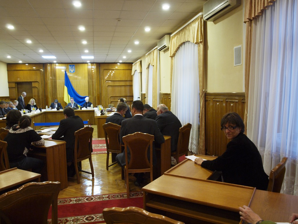 A la commission électorale centrale de Kiev. Crédits : Anne Rio