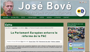 José Bové PAC parlement européen