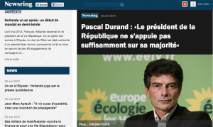 Pascal Durand dans Newsring