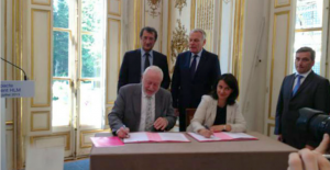 Cécile Duflot et François Lamy ont signé le pacte d’objectifs et de moyens entre l’État et le mouvement HLM