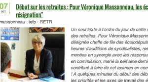 Débat sur les retraites : Pour Véronique Massonneau, les écologistes ne feront preuve "ni d’une opposition pavlovienne, ni de résignation"