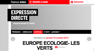 Expression Directe EELV - France Inter