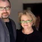 Eva Joly avec Tom Sverre Tomren, le premier candidat sur la liste des Verts du comté du Hordaland (Monica Løvdahl)