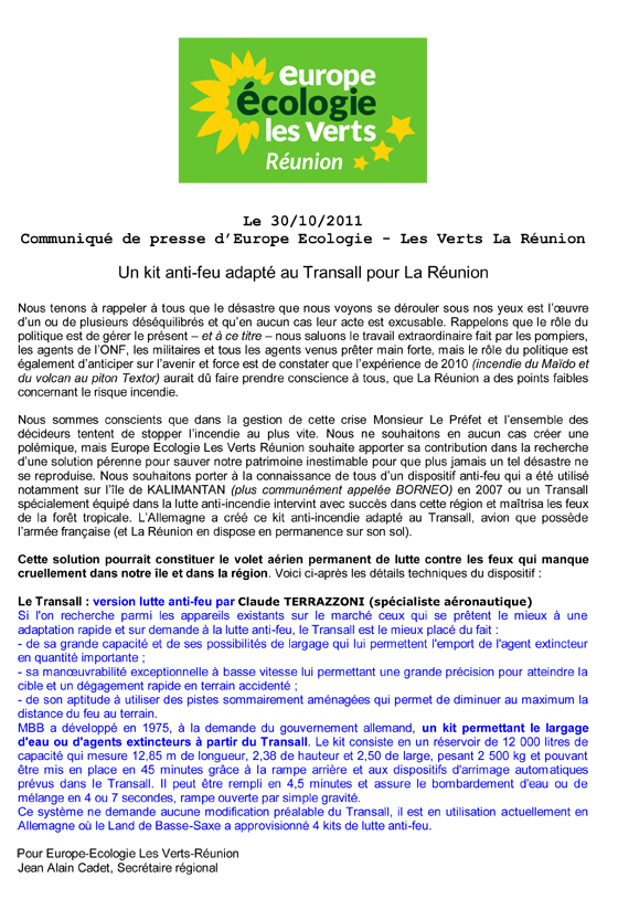 Communiqué - kit anti feu transall 30 10 2011-1