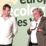 Yannick Jadot et Reinhard Bütikofer, co-président du parti Vert européen