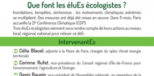 Jeudi de l'écologie climat