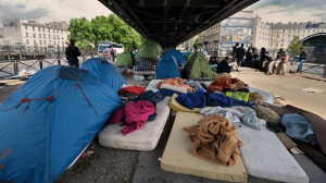 Campement de migrants à La Chapelle70