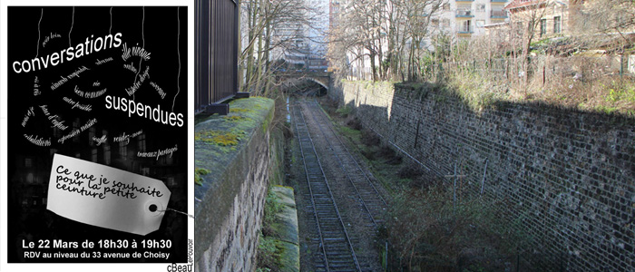 Conversations suspendues sur la Petite Ceinture