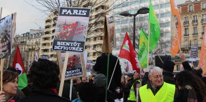 Manifestation contre la Tour Triangle 2012