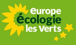 logo de Europe Écologie les Verts sur fond vert