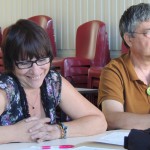 Florence Cortès et Antoine Avilez à la coonférence de presse du 12/09/2014 pour les Sénatoriales