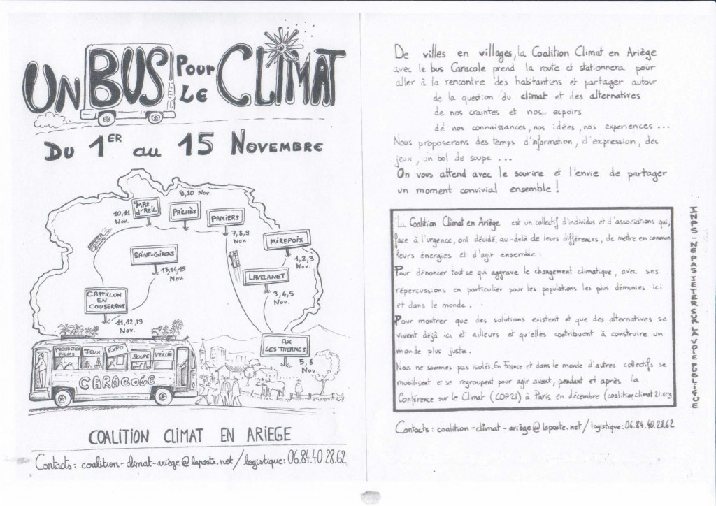 Flyer Un Bus pour Le Climat