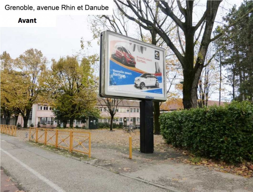 Panneau Avenue Rhin et Danube