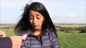 Karima Delli vient soutenir les militants anti-GDE à Nonant-Le-Pin