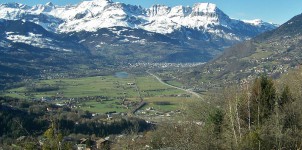 Vallée de l'Arve depuis Saint-Gervais (Photo Florian Pépellin cc)
