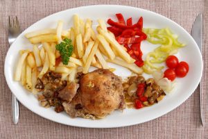 fries-meat-and-vegetable