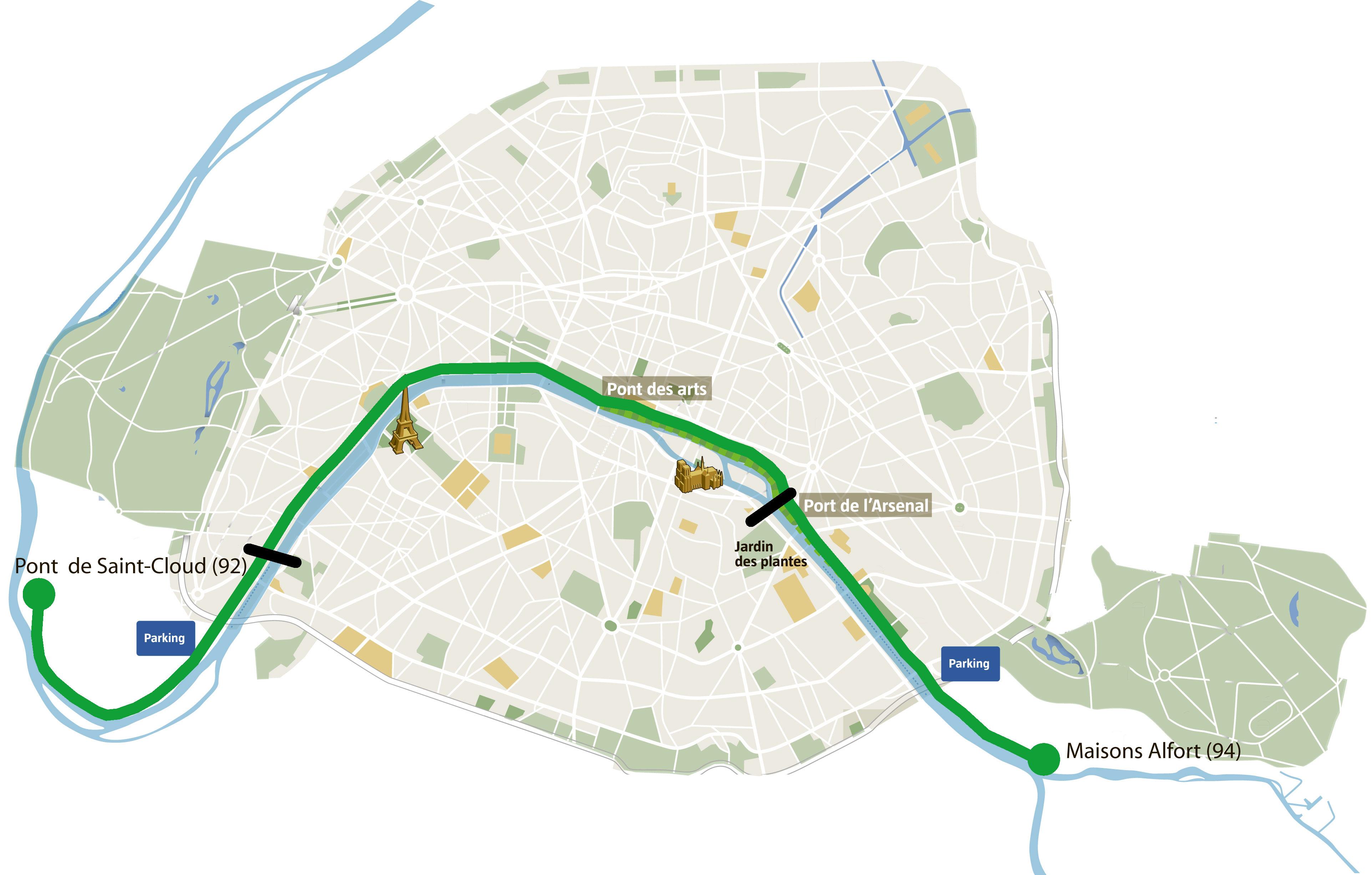 Carte de Paris - Trame verte
télécharger l'image en HD