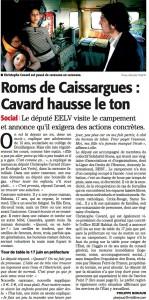 Christophe Cavard Roms Midi Libre article
