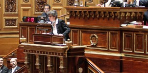 Corinne Bouchoux en Séance (c) Sénat